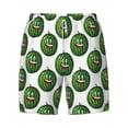 thumbnail image 4 of Lsque Mens Swim Trunks Happy Watermelon Pattern - Bathing Suit Compression Liner - Beach Swim Shorts Swimwear - (S-3XL) - Stretch Quick Dry -Medium, 4 of 9