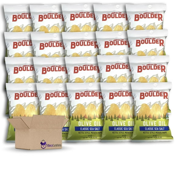 Olive Oil Potato Chips from Boulder Value Bundle |  20 Bags (Olive Oil)