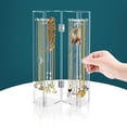 thumbnail image 4 of Hltser Necklace Holder  Acrylic Jewelry Organizer with 24 Hooks  Rotation Clear Necklace Hanging Rack Jewelry Display Box for Women Bracelets Pendants Dustproof Storage, 4 of 7
