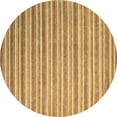thumbnail image 1 of Ahgly Company Machine Washable Indoor Round Abstract Brown Contemporary Area Rugs, 7' Round, 1 of 4