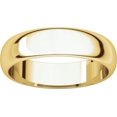 thumbnail image 4 of 5mm Half Round Band in 18k Yellow Gold - Size 8, 4 of 9