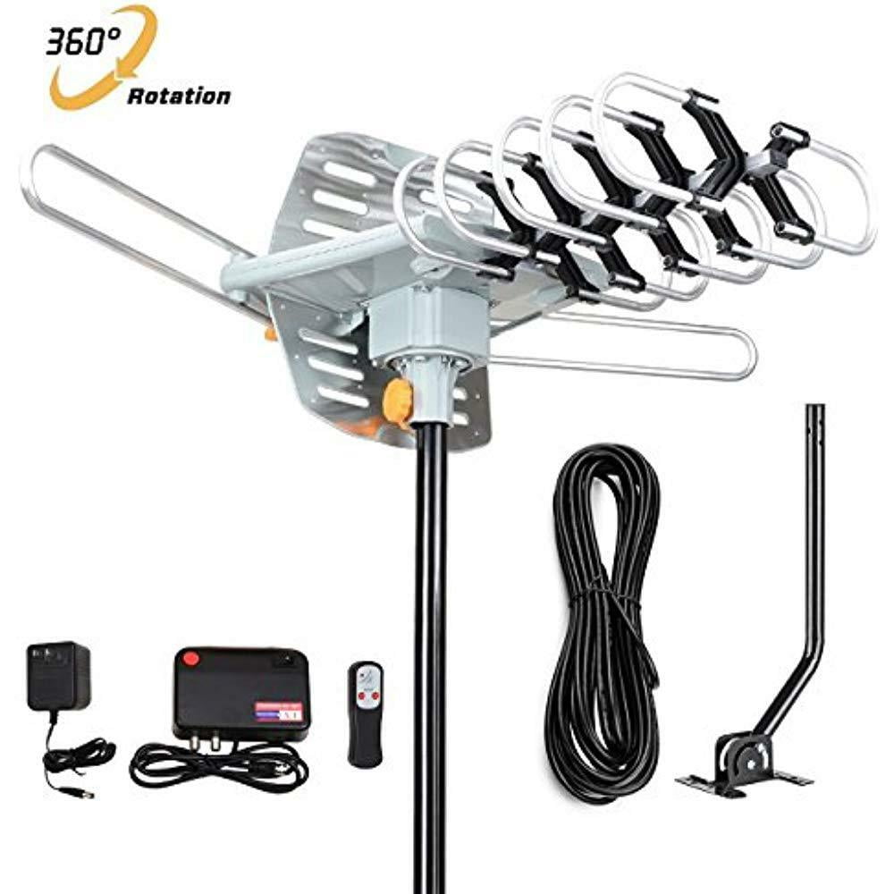 Digital TV Antenna Outdoor Antenna Amplified HDTV Antenna Motorized 360