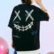 thumbnail image 3 of Camiseta holgada de algodón de manga corta para hombre, ropa de calle Harajuku con estampado de dibujos animados, Hip Hop, talla grande 5XL, 3 of 5