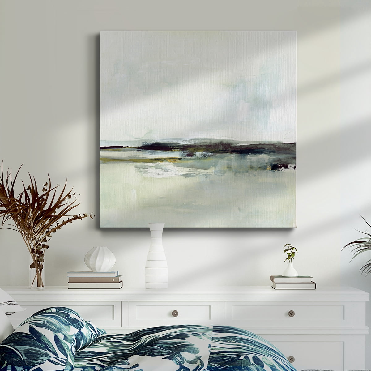 Wexford Home Sage Skies II-Premium Gallery Wrapped Canvas, 16" x 16" - Ready to Hang