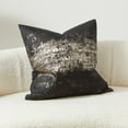 thumbnail image 3 of Decorative Throw Pillow Covers Shiny Black&Gold Pillow Cover Luxury Jacquard &Velvet Black Couch Sofa Pillow Covers 22" x 22", 3 of 4