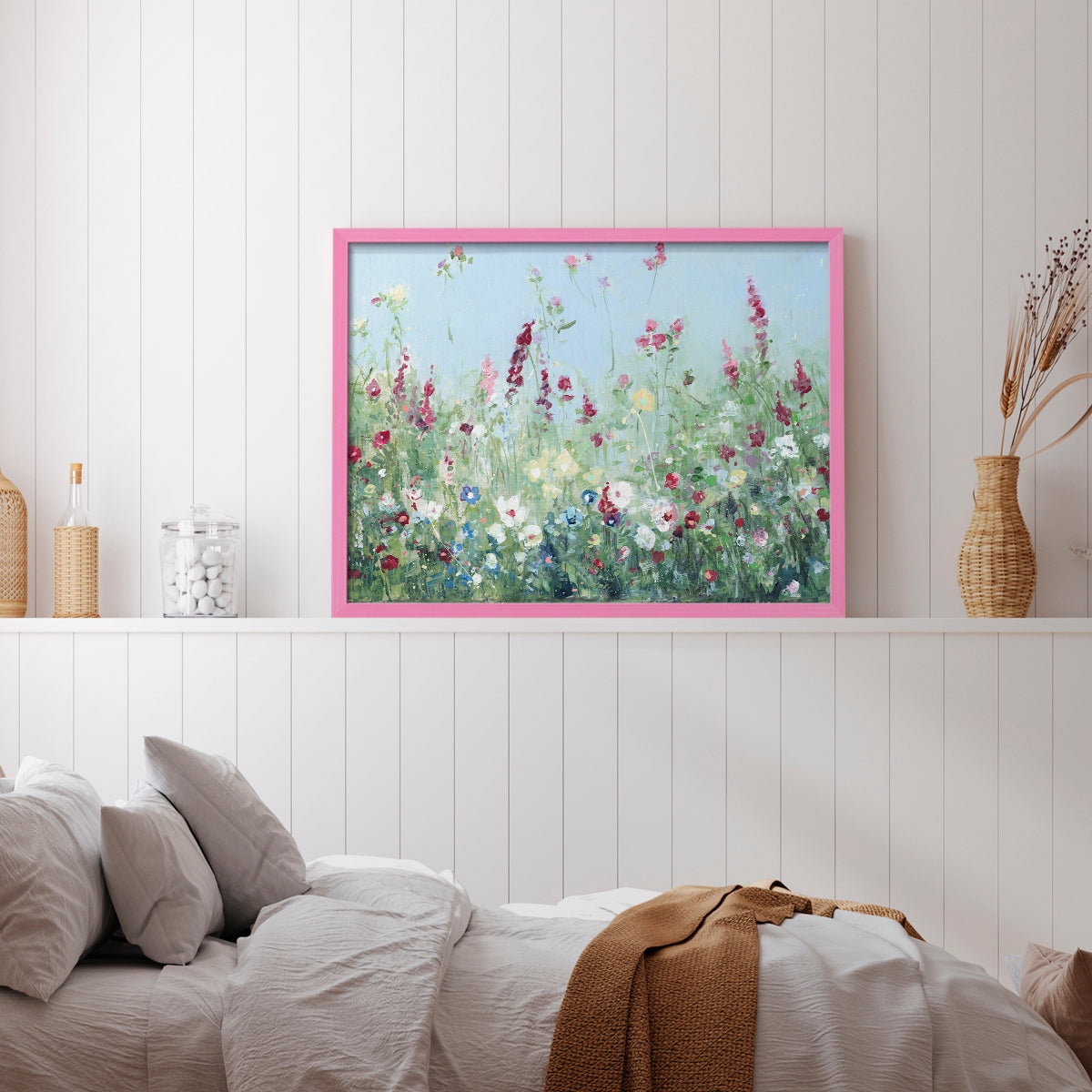 Sweet Summer Meadow by Sally Swatland - Restickable Framed Giclée Print
