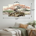 thumbnail image 4 of Designart "Bonsais Wisdom Asian beauty I" Asian Metal Wall Décor Set, 4 of 5