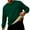 Green, variant on Men's Crewneck Sweatshirt Sherpa Lined Long Sleeve Thermal Shirts Casual Warm Fleece Pullover