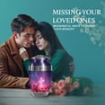 thumbnail image 4 of SABURIAL Cross Urn - Decorative Handmade Urns for Mom & Dad Ash - Burial Memorial Urns for Adult Ash - Beautiful Urn for Ashes - 10 Inch - Large with Velvet Bag, 4 of 7