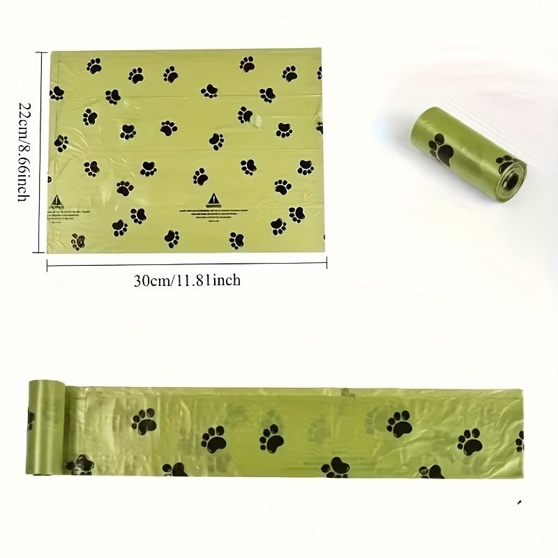 20 Rolls 300pcs Upgraded Pet Poop Bags, Thickened Tear-Proof Leak-Proof Odor-Resistant Waste Bags, Paw Print Creative Design, Universal for Dogs and Cats