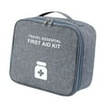 thumbnail image 1 of Bolsa de almacenamiento de medicina portátil, bolsa de primeros auxilios de tela Oxford, bolsa médica para el hogar, bolsa médica para senderismo al a gris y L, 1 of 8