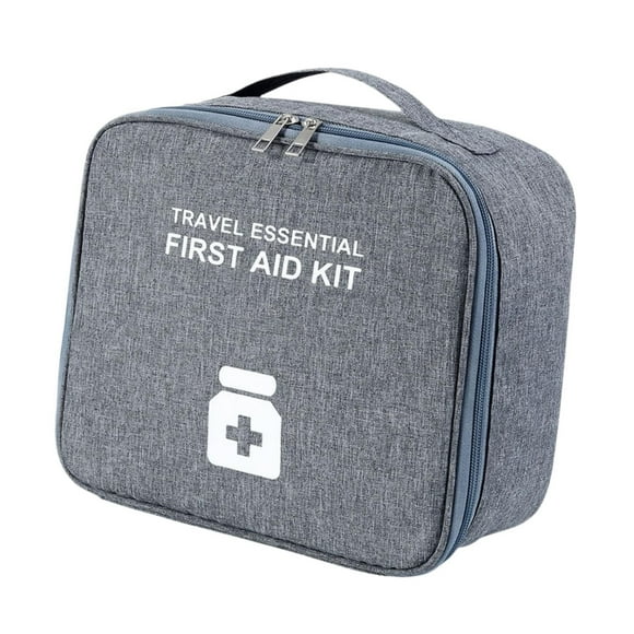 Bolsa de Almacenamiento de Medicamentos Jinwen Compacta para el Hogar y Viajes Gris y L
