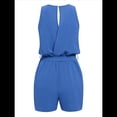 thumbnail image 2 of Mono de Verano Sin Mangas con Cuello en V Azul L, 2 of 10