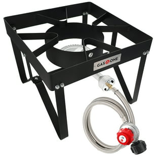Gasone Gs-3900pb Dual Fuel Portable Stove 15,000BTU with Brass Burner Head, Dual Spiral Flame GAS Stove - Patent Pending