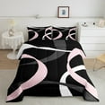 thumbnail image 1 of Erosebridal Ensembles de Couette à Rayures Futuristes Format Double, Couettes et Duvets Géométriques Abstraits, Décor Minimalisme, Réversible, 1 of 7