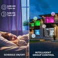 thumbnail image 4 of 8 Pack A19 A19 Smart LED Light Bulbs, WiFi & Bluetooth, 60W Equiv, E26 Base, 2000K-5000K RGBCW Full Color Changing Smart Bulb, 4 of 5