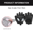 thumbnail image 2 of 1 half finger liquid silicone protection fitness breathable thickened palm pad wear-resistant non-slip dew finger - s, 2 of 5
