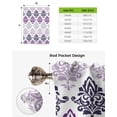 thumbnail image 6 of Luxury Pattern Gradient Purple Kitchen Short Window Curtain Rod Pocket Curtains Home Decor Small Window Roman Tie Up Curtains, 6 of 6