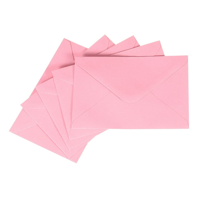 50 Pcs Sobres de Invitación, Sobres de Tarjeta de 6 x 4 Pulgadas para Tarjetas de Felicitación, Invitaciones de Boda, (Rosa)