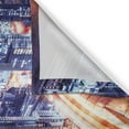 thumbnail image 3 of Ambesonne City Kitchen Curtains, Dubai Downtown Modern UAE, 55"x45", Blue Orange, 3 of 3