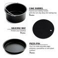thumbnail image 2 of Air Fryer Accessories Electric Fryer Baking Basket Pizza Tray 7 Inch 3-Piece Set steam rack, 2 of 5