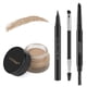 thumbnail image 1 of Lavone Kit de lápiz de sello de cejas para maquillaje de cejas Kit de trío de sello de cejas con lápiz de cejas impermeable Delineador de ojos Pomada de cejas y cepillo de cejas de doble punta - Rubio, 1 of 8
