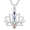 Lotus Chakra, variant on Spider Necklace 925 Sterling Silver Halloween Purple Crystal Spider Pendant Necklace Halloween Gothic Jewelry Gift for Women