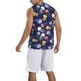 thumbnail image 2 of Naloa Colorful Jellyfish Basketball Jersey Reversible Men's Mesh Athletic Sports Shirts Training Practice S-4XLLarge, 2 of 6