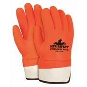 Mcr Safety Chemical Gloves,L,12in. L,Sandy,PVC,PK12  6521SCO