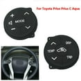 thumbnail image 3 of 1Pair Steering Wheel Switch Buttons Controls Rubber Fit for Toyota Prius 2009-2015, for Prius C 2012 2013 2014 2015 2016 2017, 3 of 7