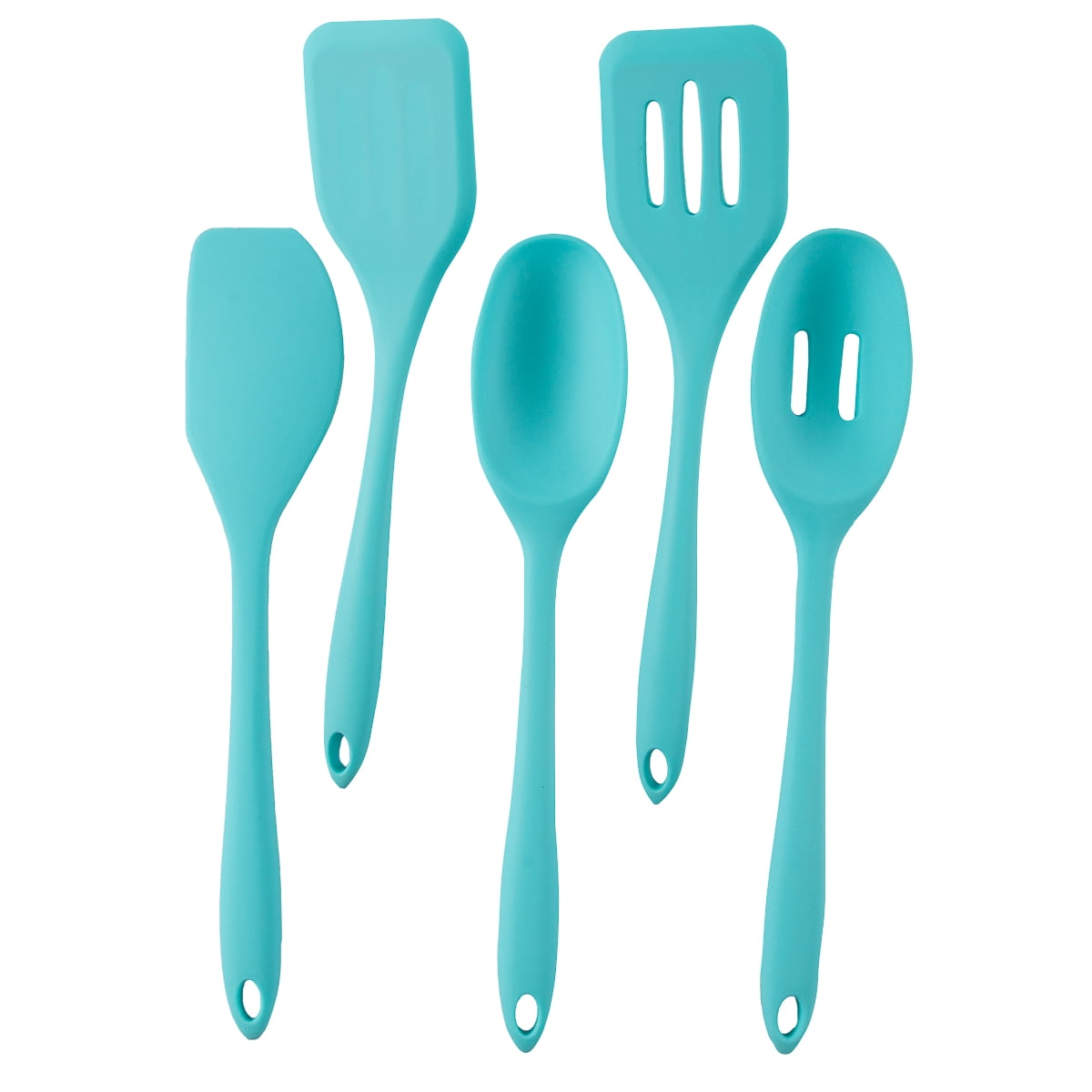 For The Chef 5 Piece Kitchen Utensils Set Silicone Serving For The Chef 5 Piece Kitchen Utensils Set Silicone Serving Cooking Nonstick Cookware Com
