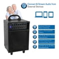 thumbnail image 2 of Sistema PA inalámbrico portátil Pyle, 400 W, compatible con Bluetooth, batería recargable, funciona con batería exterior, altavoz estéreo con asa, ruedas 1/4 a AUX, cable RCA (PWMA230BT), 2 of 7