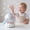 White, variant on Qonioi Rechargeable Bubble Machine, 10 Large Wands 420ml Tank Automatic Bubble Blower, Giant Bubble Maker for Indoor Outdoor Parties
