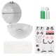 thumbnail image 5 of Toilet Paper Holder Wall-Mounted Paper Box Bathroom Wall Storage White 17X17X15 1Set, 5 of 5