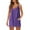 Purple, variant on Ltctricy Summer Dress for Women Plus Size Sleeveless Scoop Neck Spaghetti Strap Built in Shorts Romper Dresses Athletic Mini Tennis Dress