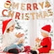 thumbnail image 1 of Lisbinx Nueva pancarta de letras de Feliz Navidad para Navidad, pancarta de fondo de papel para fiesta con temática navideña, creación de ambiente festivo básico, 1 of 1