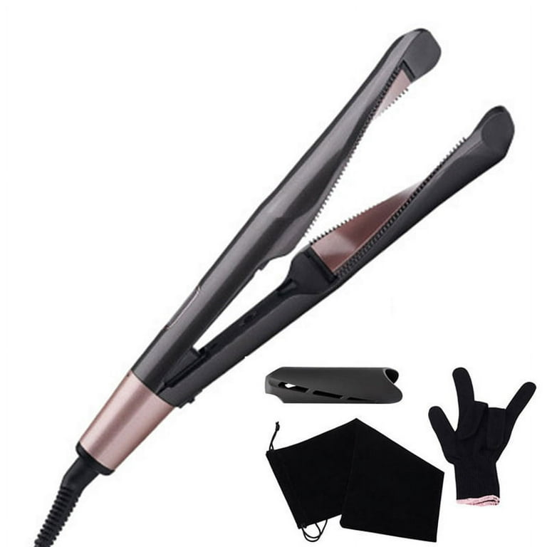 Hair straightener shop with curved plates