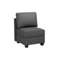 thumbnail image 6 of Gray Linen Modular Sectional Sofa with Storage Seats: Convertible Couch for Living Room, Wide 27'' Seats, Memory Foam Cushions, Flexible U/L Shape, 6 of 7