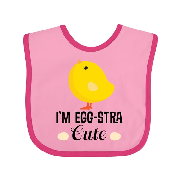Inktastic Cute New Baby Funny Chick Boys or Girls Baby Bib