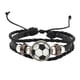 thumbnail image 4 of Pulsera de fútbol Pulsera trenzada de cuero Pulsera de moda con cuentas de fútbol brillante para fanáticos del equipo, 4 of 9
