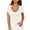 White, variant on Womens Rib-knit Tops Slim Fit Deep V Neck Short Sleeve Base T-shirts Sexy Casual Summer Trendy Clothes (XL, Green 01)
