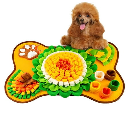Tohuu Snuffle Mat for Dogs Cat Doggies Interactive Puzzle Toys for Multiple Breeds Slow Feeder Dog Puzzle Toys for Training and Brain Stimulating Cat Snuffle Mat adorable