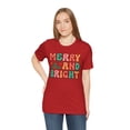 thumbnail image 2 of Matching Family Merry and Bright Christmas Unisex Shirt, 2 of 8