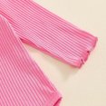 thumbnail image 4 of Enyan Baby Girl Clothes Spring Fall Outfit Solid Color Long Sleeve Ribbed Bodysuit Romper Pants Set Infant Outfit（Size 6-12 Months）, 4 of 8