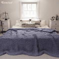 thumbnail image 3 of Comtest Chunky Knit Throw Blanket Chenille, Gray, 40"x60"(Love Seat), 3 of 7