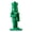 Green, variant on (3 pack) 8 in Wood Nutcracker Christmas Decoration, Red, by Holiday Time
