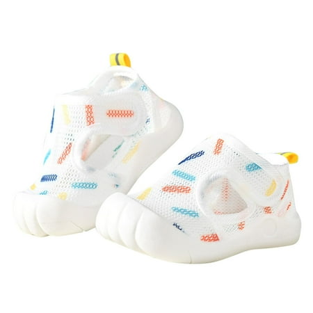 

HaiMao Baby Toddler Girls Boys Shoes Lightweight Breathable for Non-Slip Infant First Walking Shoes Clearance Outdoor Toddler Sneakers Beige 2.5 Years