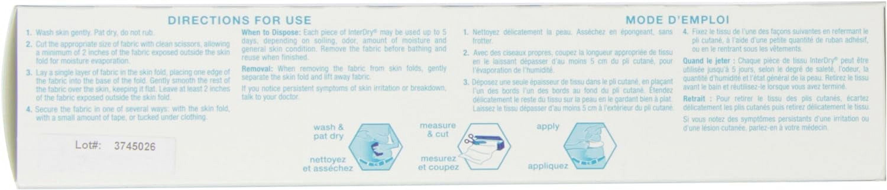 Coloplast Inc 627910 Interdry Textile With Antiicrobial Silver Complex 10" X 144" Roll,Coloplast Inc - Box 1