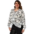thumbnail image 2 of Blusa asimetrica talla extra, modelo 1965 (blanco) blanco 42 Roman Fashion Blusa extra 1965, 2 of 5