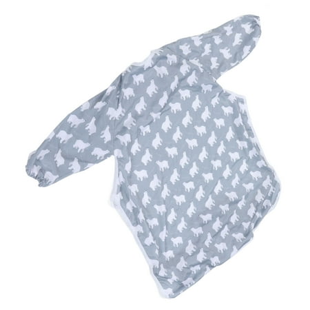 

Baby Coverall Bib Easy To Wipe Durable Wear Resistant Integrated Coverall Bibs For Dining Room Bear